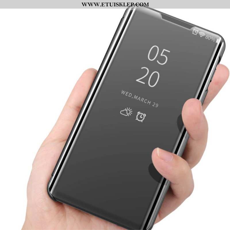 Etui Na Telefon do Xiaomi Redmi Note 11 Pro Plus 5G Lustro I Sztuczna Skóra